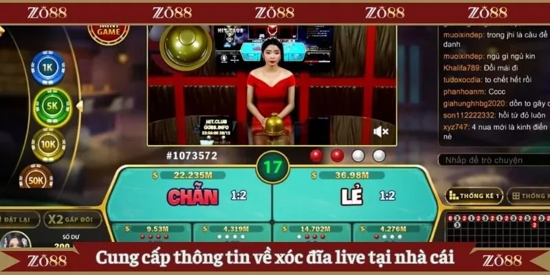 Cung cấp thông tin về xóc đĩa live tại nhà cái